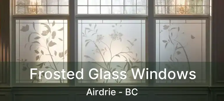  Frosted Glass Windows Airdrie - BC