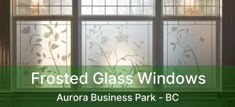  Frosted Glass Windows Aurora Business Park - BC