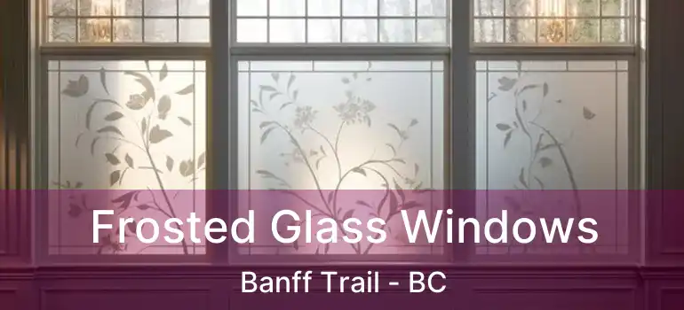  Frosted Glass Windows Banff Trail - BC