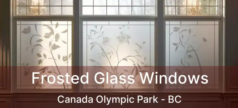  Frosted Glass Windows Canada Olympic Park - BC