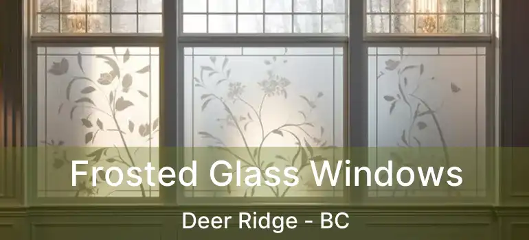  Frosted Glass Windows Deer Ridge - BC