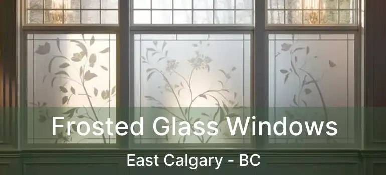  Frosted Glass Windows East Calgary - BC