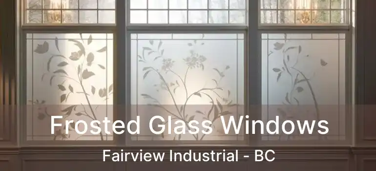  Frosted Glass Windows Fairview Industrial - BC