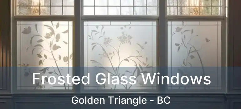  Frosted Glass Windows Golden Triangle - BC
