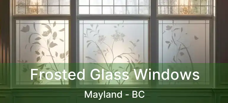  Frosted Glass Windows Mayland - BC