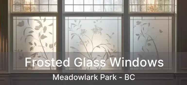  Frosted Glass Windows Meadowlark Park - BC