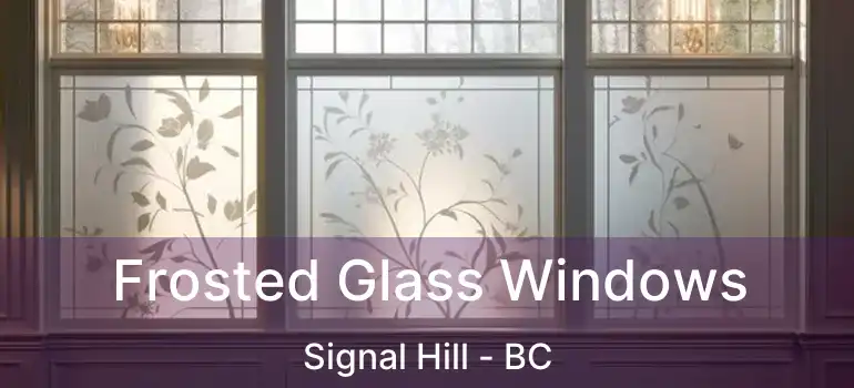  Frosted Glass Windows Signal Hill - BC