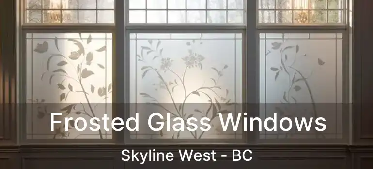  Frosted Glass Windows Skyline West - BC