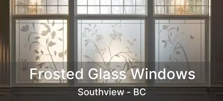  Frosted Glass Windows Southview - BC