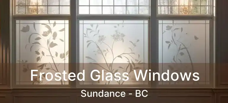  Frosted Glass Windows Sundance - BC