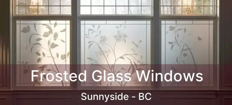 Frosted Glass Windows Sunnyside - BC