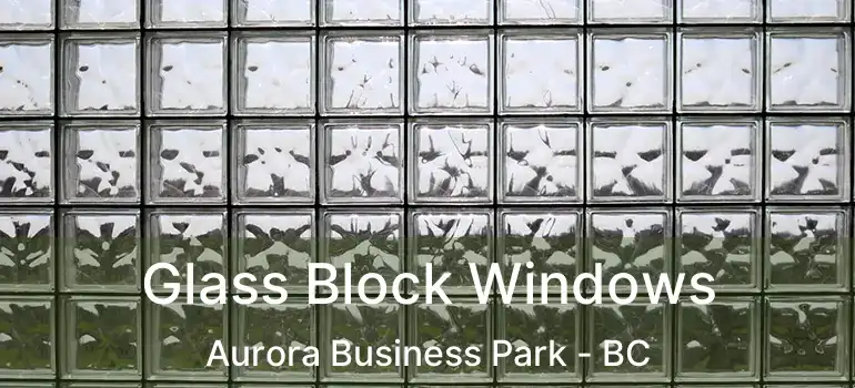  Glass Block Windows Aurora Business Park - BC