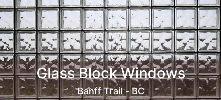  Glass Block Windows Banff Trail - BC