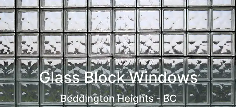  Glass Block Windows Beddington Heights - BC
