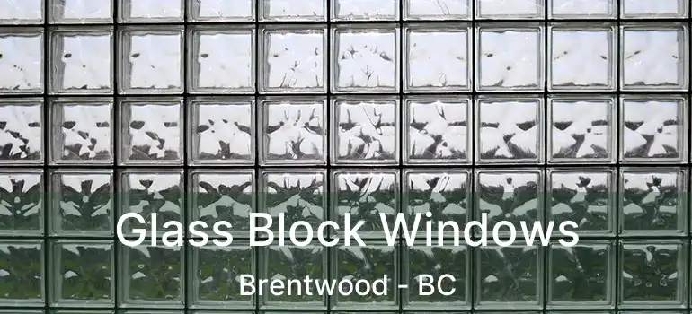  Glass Block Windows Brentwood - BC