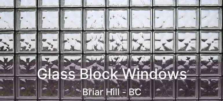  Glass Block Windows Briar Hill - BC