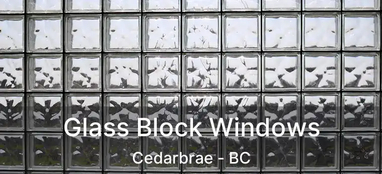  Glass Block Windows Cedarbrae - BC