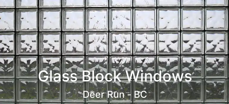  Glass Block Windows Deer Run - BC