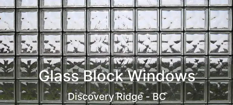  Glass Block Windows Discovery Ridge - BC