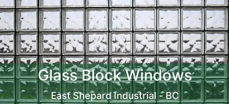  Glass Block Windows East Shepard Industrial - BC