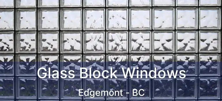  Glass Block Windows Edgemont - BC