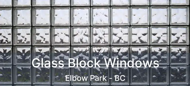  Glass Block Windows Elbow Park - BC