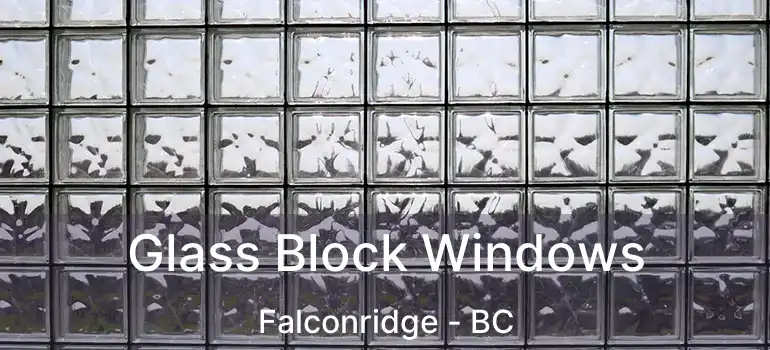  Glass Block Windows Falconridge - BC