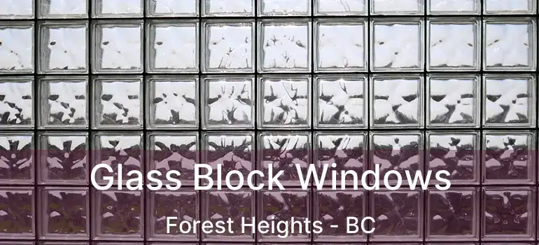  Glass Block Windows Forest Heights - BC