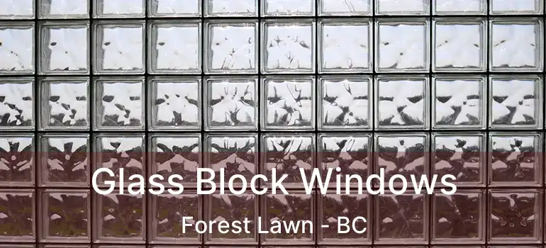  Glass Block Windows Forest Lawn - BC