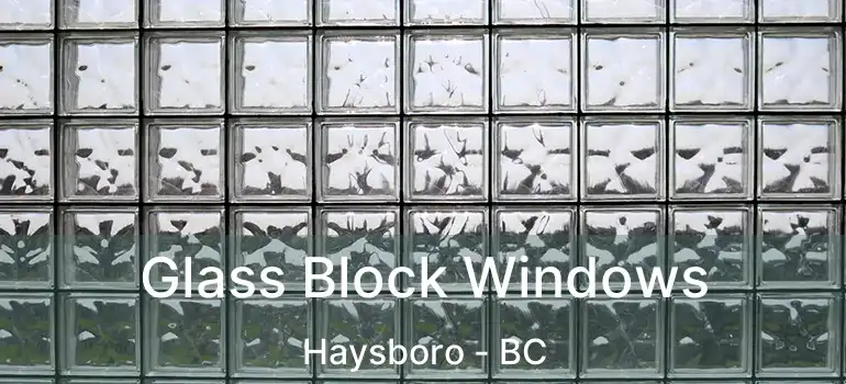  Glass Block Windows Haysboro - BC