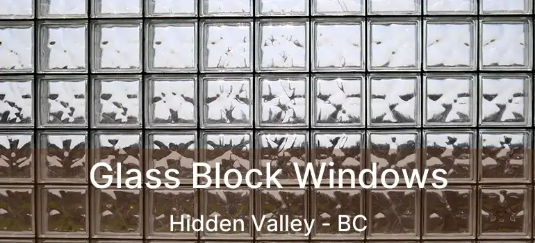  Glass Block Windows Hidden Valley - BC