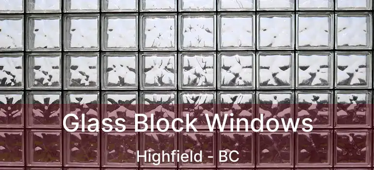  Glass Block Windows Highfield - BC