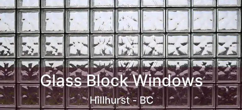  Glass Block Windows Hillhurst - BC