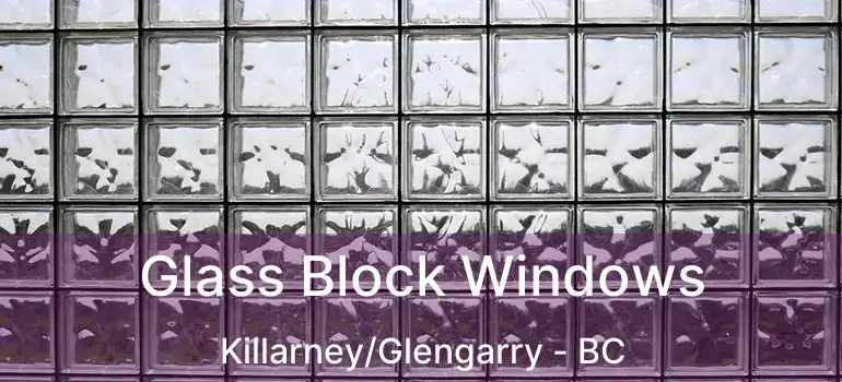  Glass Block Windows Killarney/Glengarry - BC
