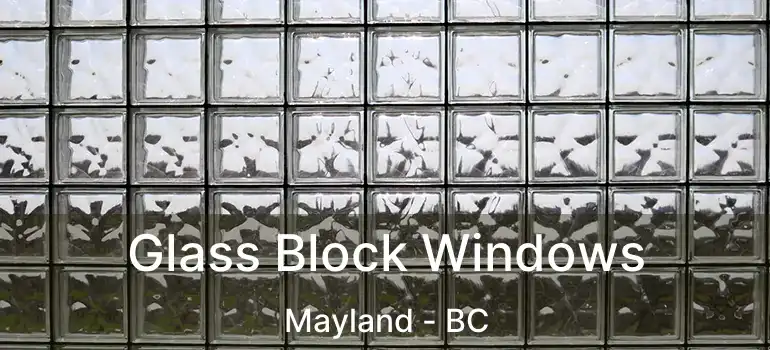  Glass Block Windows Mayland - BC