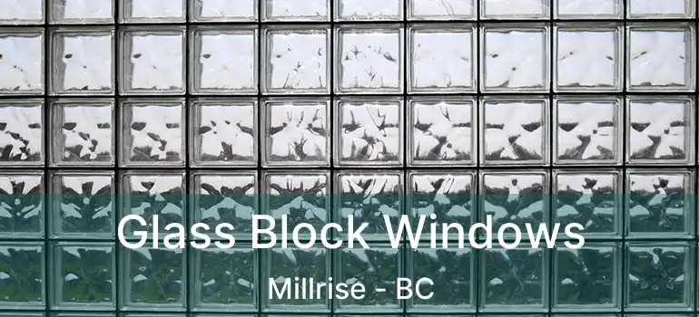  Glass Block Windows Millrise - BC