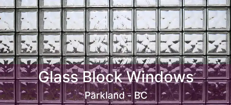  Glass Block Windows Parkland - BC