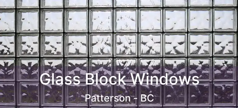  Glass Block Windows Patterson - BC