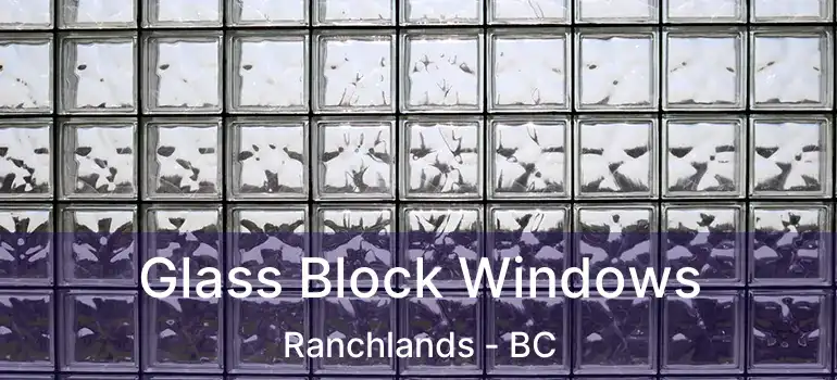  Glass Block Windows Ranchlands - BC