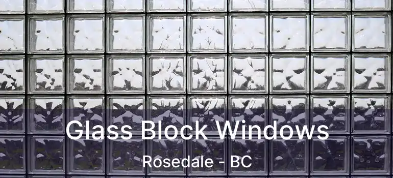  Glass Block Windows Rosedale - BC