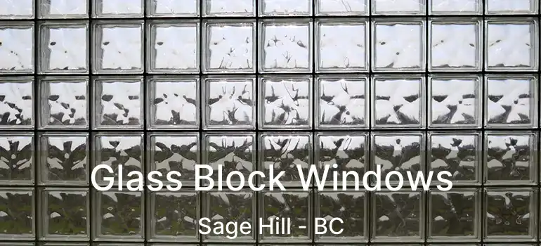  Glass Block Windows Sage Hill - BC