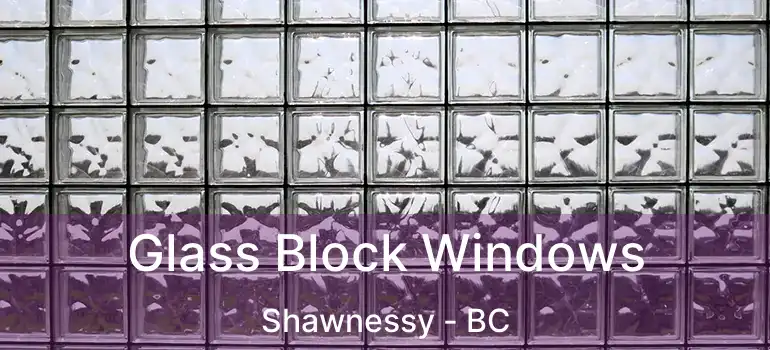  Glass Block Windows Shawnessy - BC