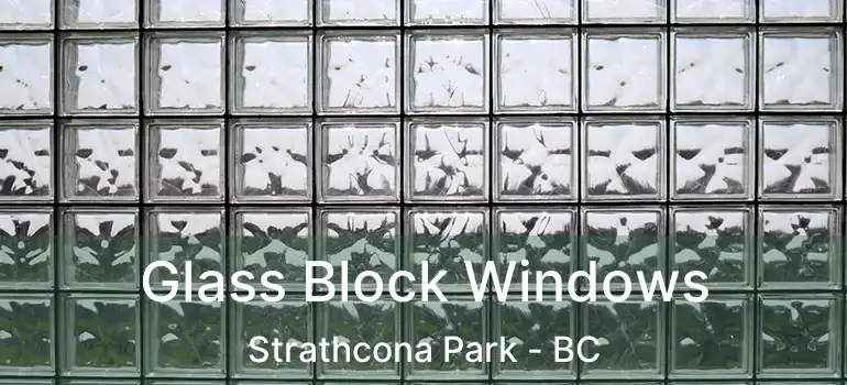 Glass Block Windows Strathcona Park - BC
