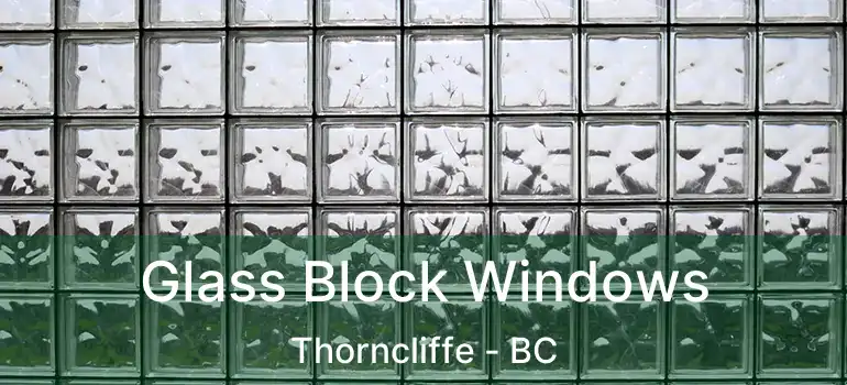  Glass Block Windows Thorncliffe - BC