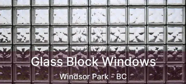  Glass Block Windows Windsor Park - BC
