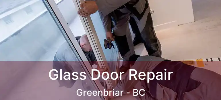  Glass Door Repair Greenbriar - BC