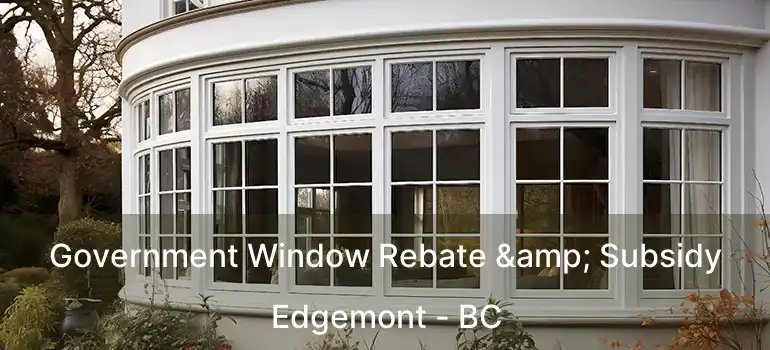  Government Window Rebate & Subsidy Edgemont - BC