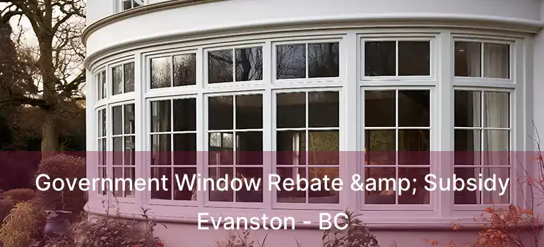  Government Window Rebate & Subsidy Evanston - BC