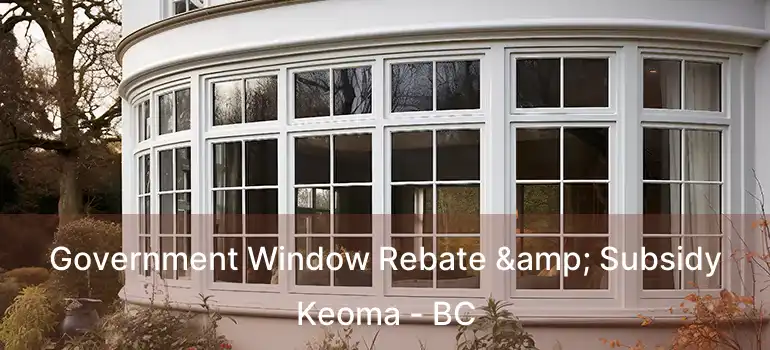  Government Window Rebate & Subsidy Keoma - BC