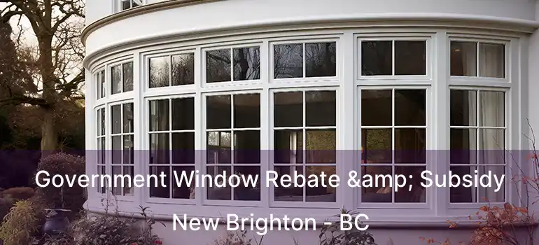  Government Window Rebate & Subsidy New Brighton - BC